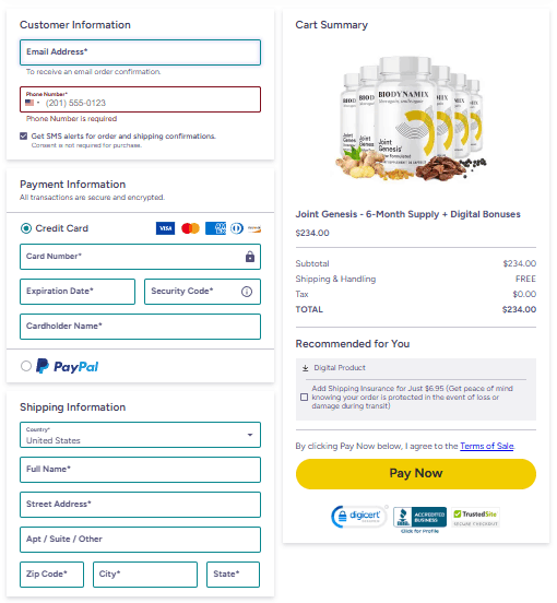 Joint Genesis-Secure-Checkout